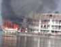 الحماية المدنية تسيطر على حريق مركب بكورنيش النيل فى الدقى دون إصابات