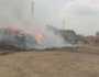 نشوب حريق فى كمية من الكتان بقرية شبرا ملس بزفتى