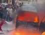 تفحم سيارة بسبب حريق فى الإسكندرية