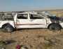 مصرع شخصين وإصابة آخرين في حادث انقلاب سيارة هايلوكس بلحج