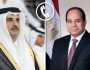 الرئيس السيسي وأمير قطر يؤكدان ضرورة الدفع بقوة لتحقيق السلام العادل بالمنطقة