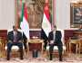 الرئيس السيسي يستقبل رئيس مجلس السيادة السوداني بالعلمين