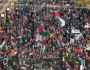 مظاهرة حاشدة في مانشستر تضامنا مع أهل غزة (فيديو)